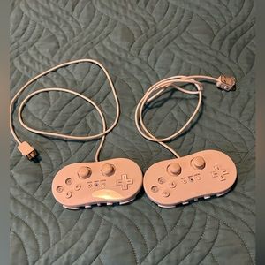 2 Classic Controller Pro For Nintendo Wii Remote White